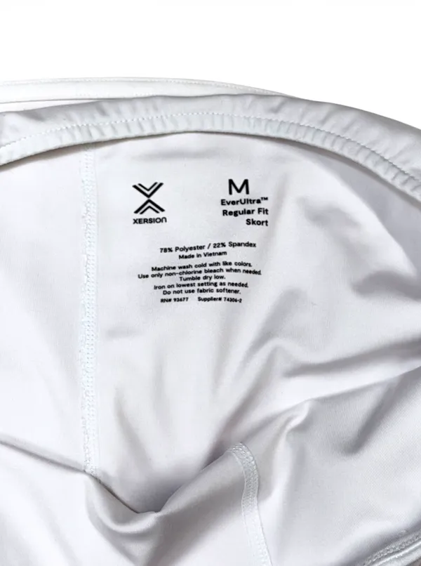 Xersion White EverUltra Tennis Skort Athletic Skirt Women's Medium - Image 7