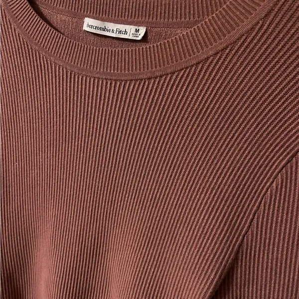 Abercrombie and Fitch‎ Long-Sleeve Ottoman Crewneck Bodysuit Size Medium - Image 2