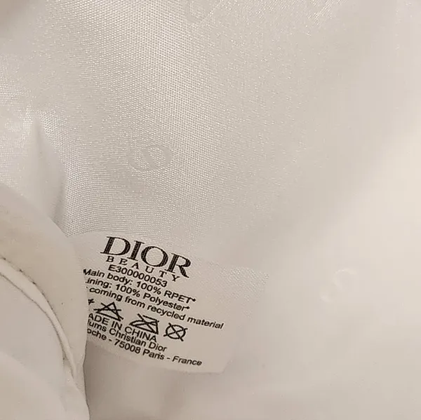Dior Cosmetic Makeup Pouch Bag with White Zipper New No Tag - Image 7