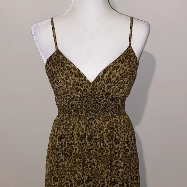 90’s vintage cheetah print maxi dress - Image 5