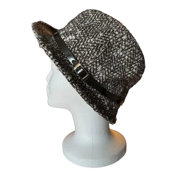 Banana Republic WOOL TWEED FEDORA with belt around the crown size M/L - Image 7