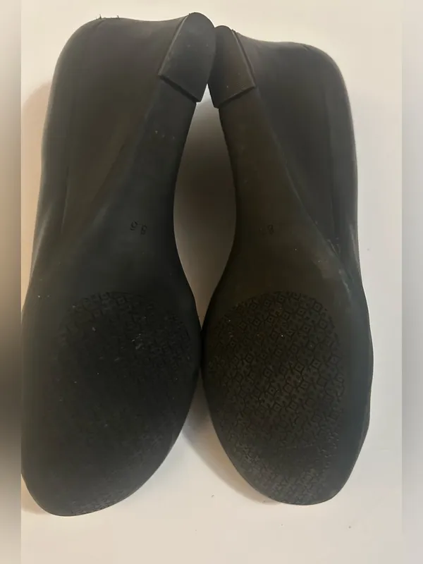 Tory Burch Womens Chelsea Black Wedge shoes size 8.5 - Image 7