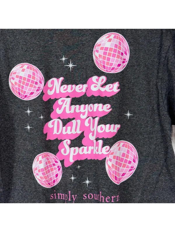 Simply Southern “Never Let Anyone Dull Your Sparkle” Graphic Tee Size Medium - Image 6