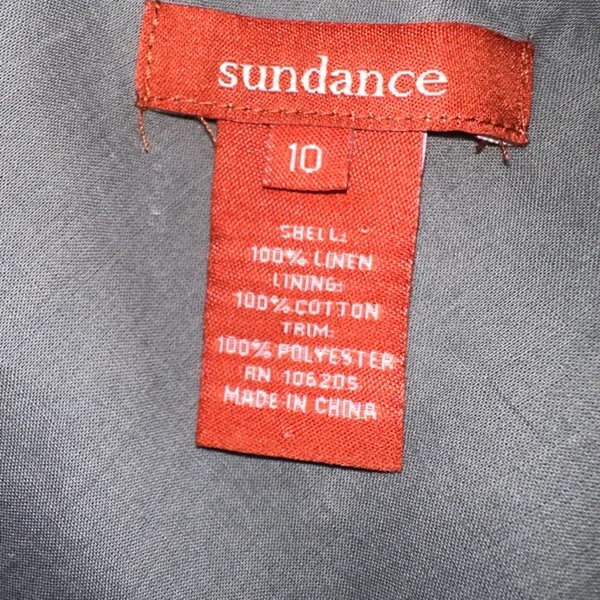 Sundance Sz 10 Women Maxi Dress Lace Tiered Linen Embroidered Whimsy Fairy Boho - Image 15