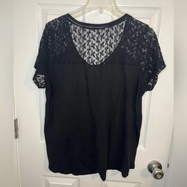 Torrid Lace Shoulder Shirt - Image 5