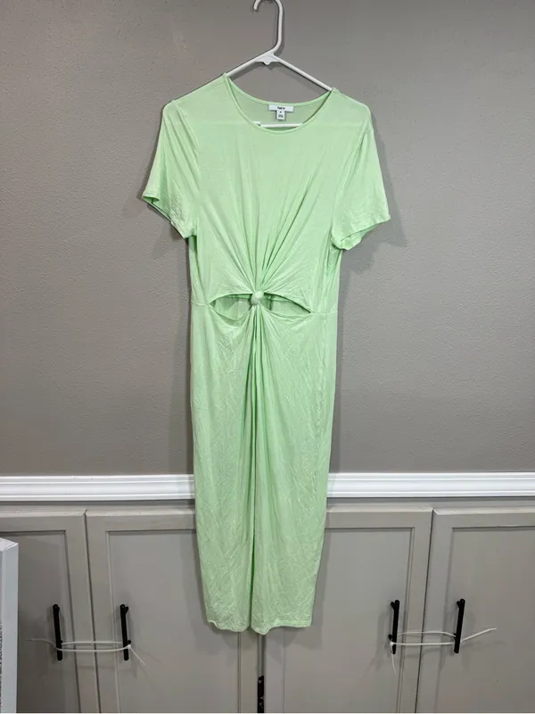 Bar III Mint Green Knot-Front Cutout Maxi Dress - Image 2