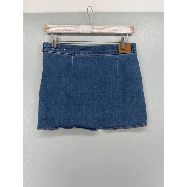 American Eagle Womens Denim Skort High Rise Next Level Stretch Blue 4 - Image 3