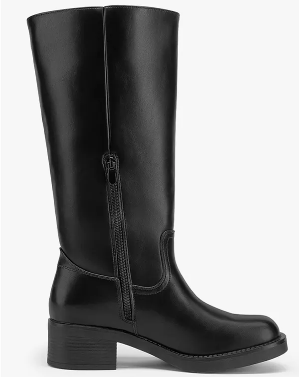 Amazon DREAM PAIRS Women's Square Toe Platform Chunky Block Heel Knee High Riding Boots - Image 4