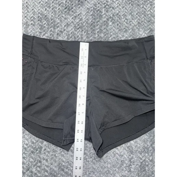 LULULEMON Women's Speed Up Shorts Way stretch Black Size 12 - Image 8