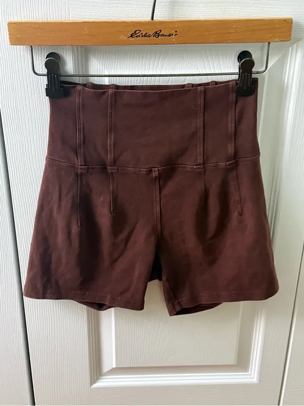 Aerie Offline Og Washed 4″ Bike Shortie in Brown - Image 2