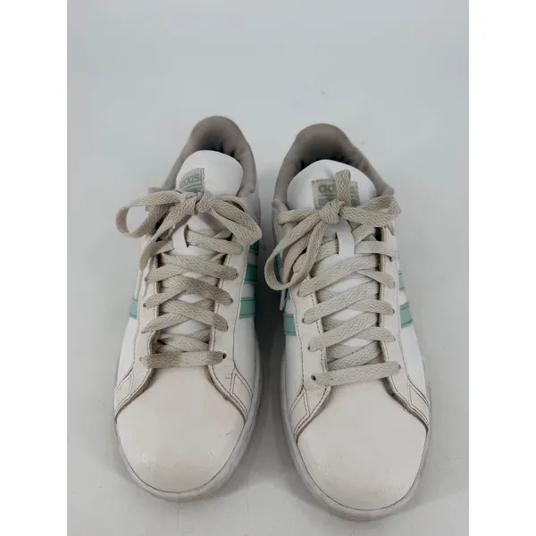 Adidas Cloudfoam Sneakers Women‎ Size 10 White Mint Green F33888 Low Top - Image 10