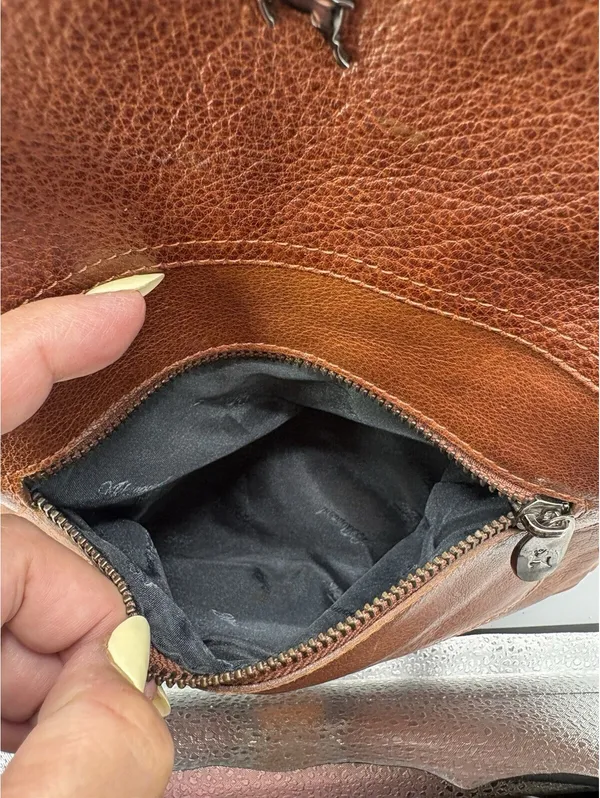 Ashwood backpack Purse Top Handle Zip Buckle Silver Hardware Pockets - Image 14
