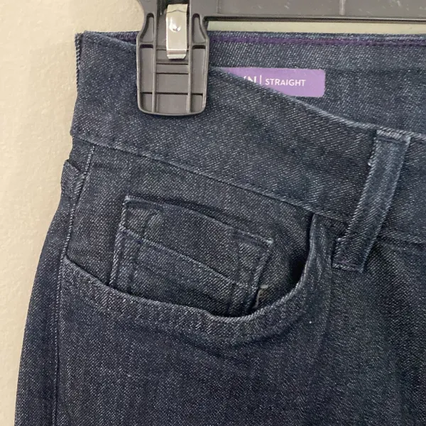 New NYDJ Marilyn Straight Jeans in dark wash size 4 short - Image 6