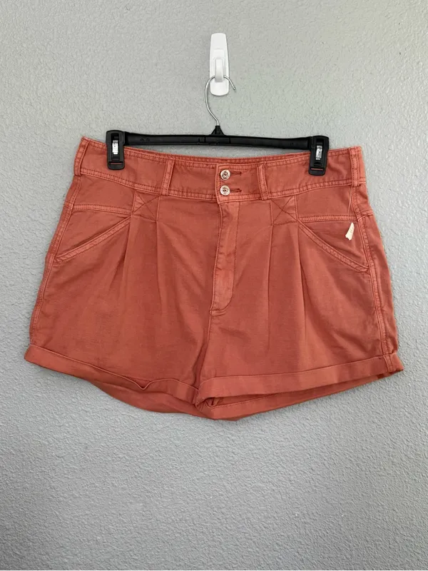NWT Pilcro Relaxed Pleat Shorts in Sienna Size 32 High Rise - Image 3