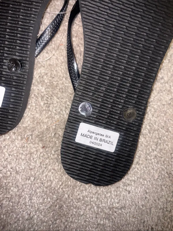 Havaianas Black Women's Flip Flop Sandals size 9/10 new - Image 7