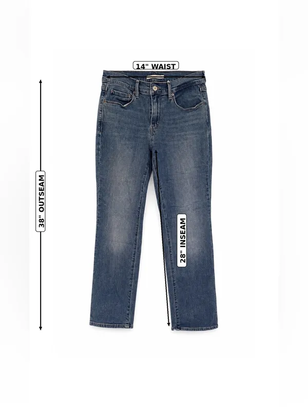 Levi’s 505 Straight Leg Women’s Blue Jeans Size 8 Medium Wash Denim W 28 L 30 - Image 10