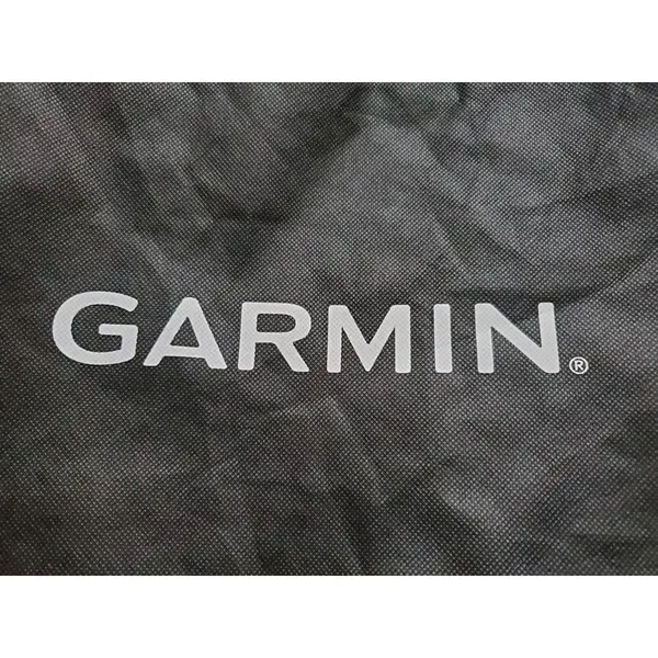 Garmin Tote Black Reusable Travel Shop Outdoor Shoulder Bag Graphic Logo 15"x15" - Image 2