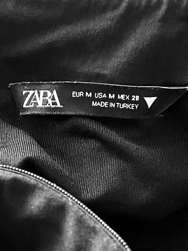 ZARA Mini Dress Black Medium - Image 8