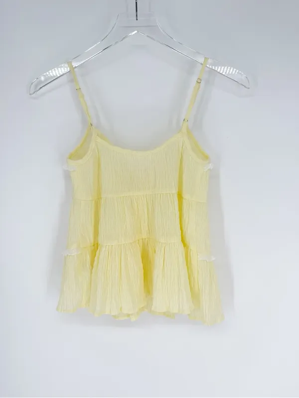 Lush Tie Front Tank‎ Top Women's XS Butter Coquette - Image 3