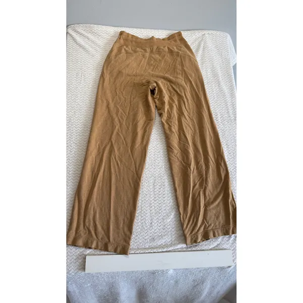 Athleta Balance Pant Wide Leg Camel Brown Drawstring Lounge Pants MT Tall - Image 3