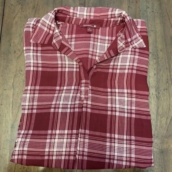 Plaid Top Red - Image 3