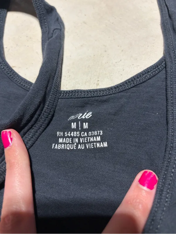 Aerie charcoal gray Sleeveless Jumpsuit with Elastic Waist medium - Image 7