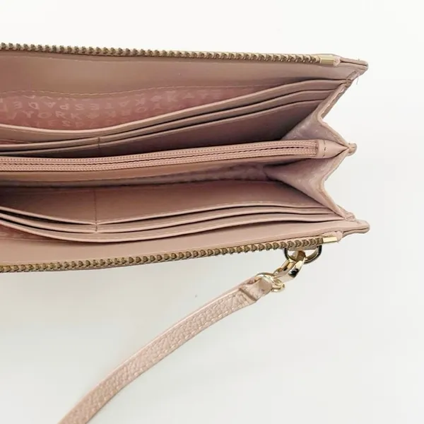 Kate Spade Jackson Small Tab Blush Pink Crossbody Clutch Wallet - Image 6