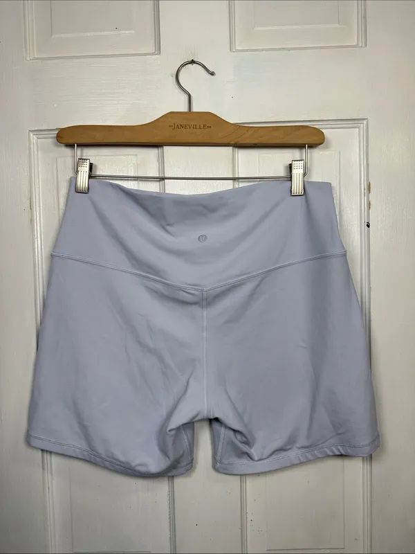 Lululemon Align High-Rise Bike Biker Short 6" in Blue Linen W2538 Sz 14 - Image 7