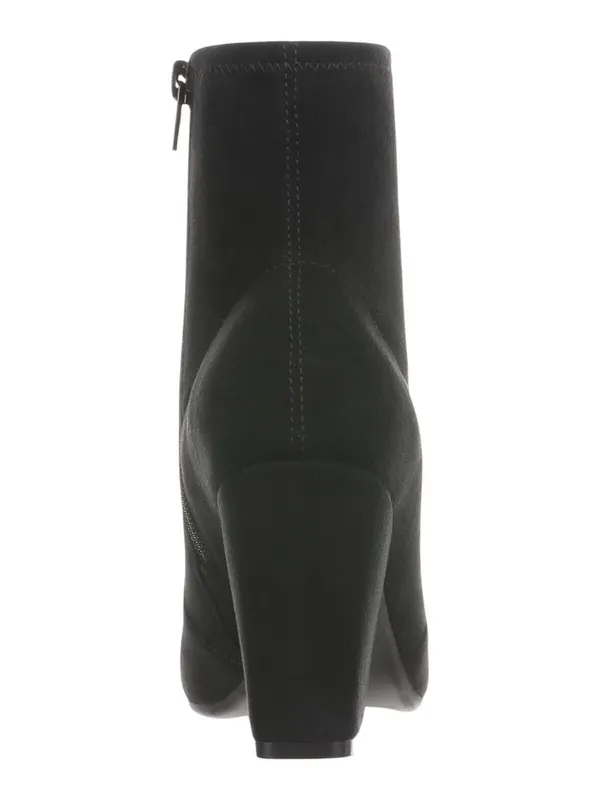 On 34th Zipper Micro Suede Mid-Calf Block Heel Boots 10019653600 Black 6M - Image 12