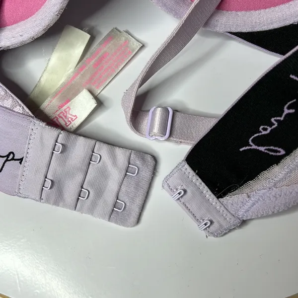 PINK Victoria's Secret PUSH UP everywhere push up/wear bra 36DD lilac pink color - Image 5
