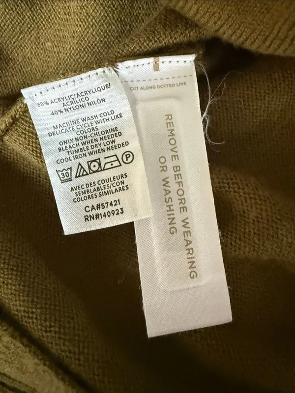 Loft Artichoke Green Mock Neck Fine Gauge Knit Sweater M - Image 7