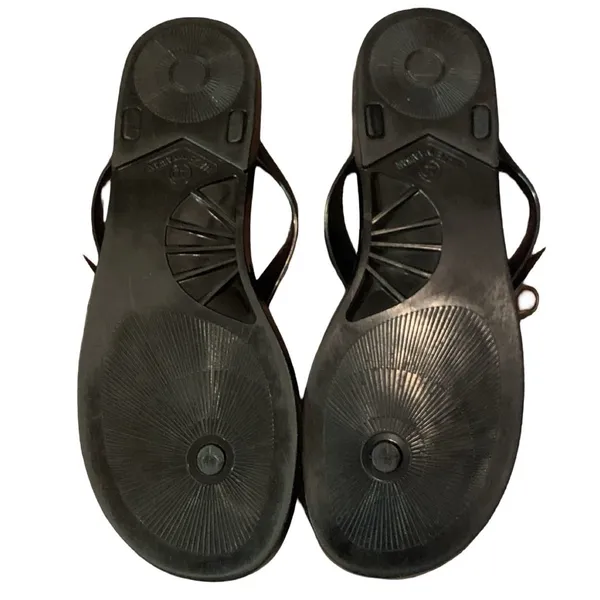 Ted Baker Women's Black Jelly Flip Flops Sandals Bow Detail Sz: 9/40 Summer - Image 5