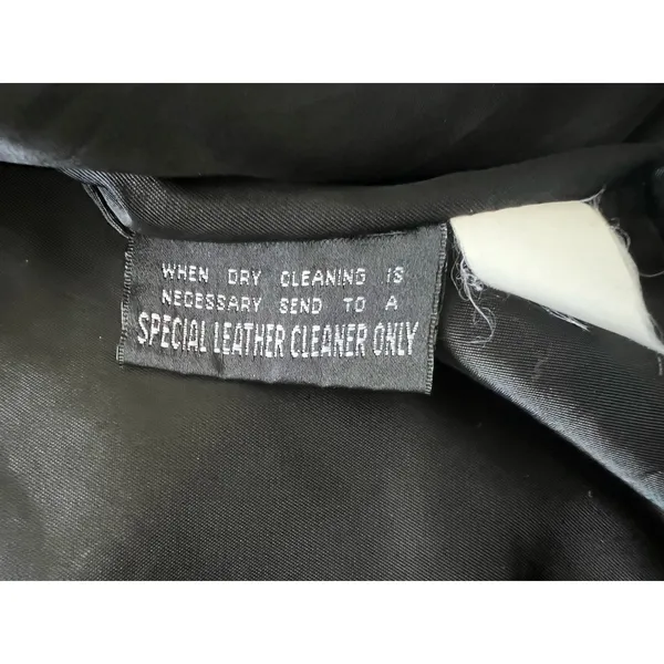 Wilson’s Suede Leather Black Bolero‎ Style Jacket Snap Front Small Motorcycle - Image 6