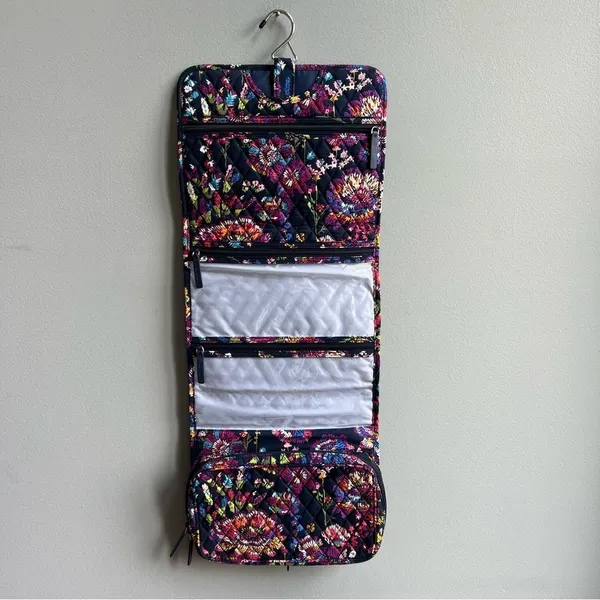 Vera Bradley Quilted Floral Hanging Organizer Travel Tote Bag in Navy - Image 2