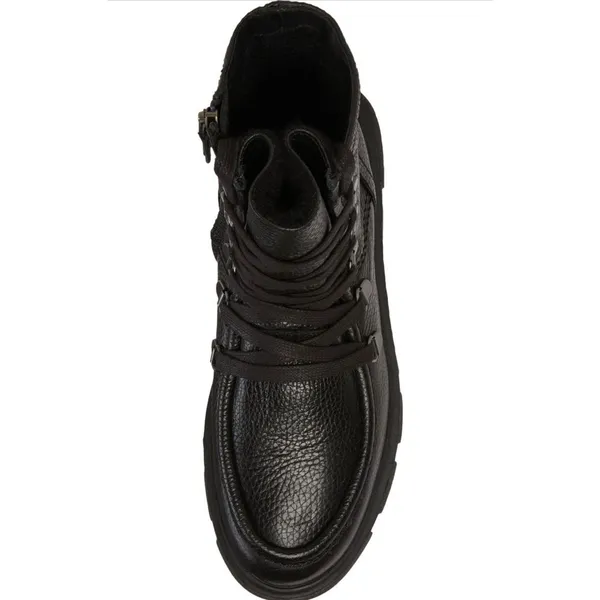 Geox Vilde Combat Boots Black Lace Up Edgy Street Style Size 38 US 8 - Image 2