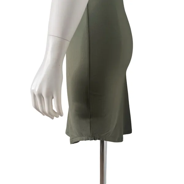 Say What? Womens Olive Green Mock Neck Short Sleeve Bodycon Dress Size S - Image 14