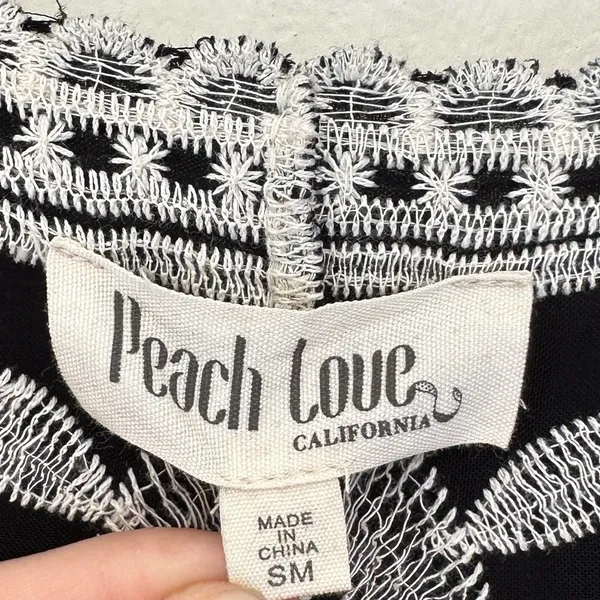 PEACH LOVE CALIFORNIA Embroidered Kimono S/M - Image 4