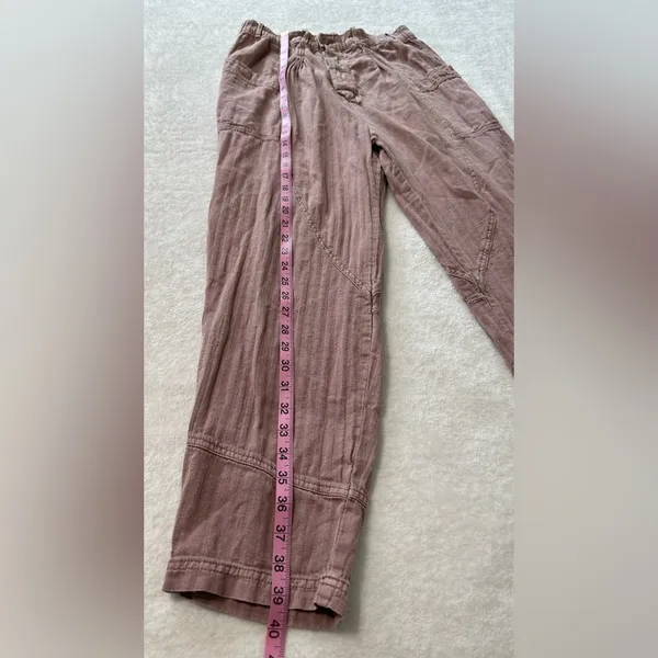 Free People Living in the City Seamed Pink Relaxed Pants - Image 7