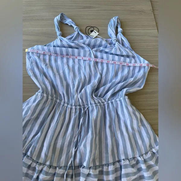 Mustard Seed Blue and White Striped Top - Image 6