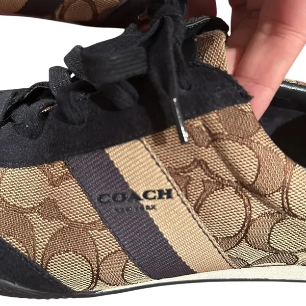 COACH Kelson Outline Signature Suede sneaker Sz 10 - Image 3