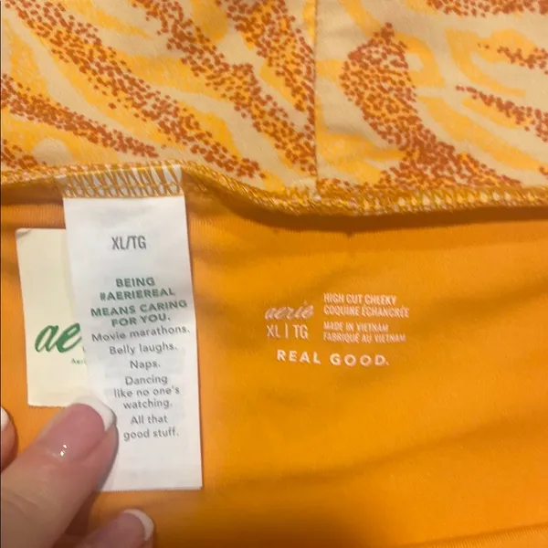 Aerie Vibrant Orange Cheeky Bikini Bottom NWOT - Image 2