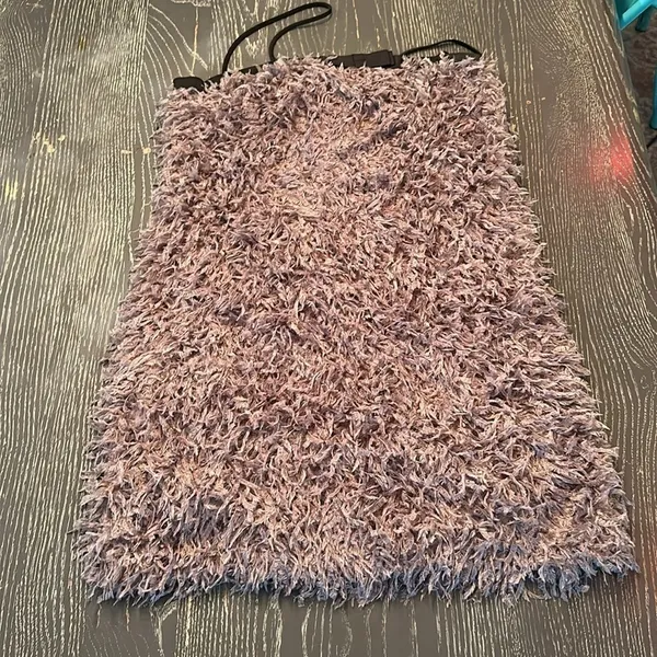 NWT ZARA purple faux feathers mini dress XS - Image 5