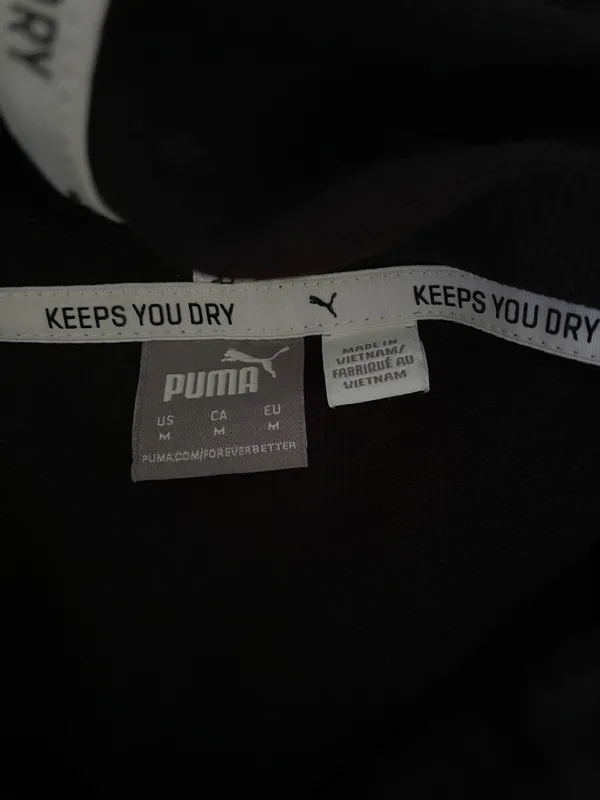 Puma Athletic Black Hoodie Size M - Image 4
