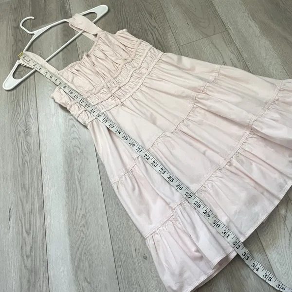 Sunday Best Dress milkmaid tiered mini martine poplin womens Pink (xsmall) girly - Image 5