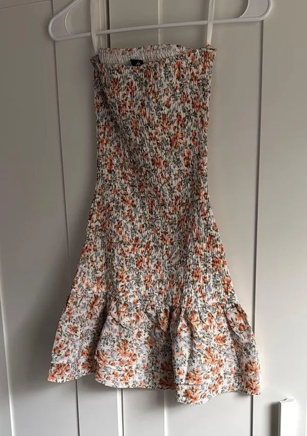 Windsor Floral Smocked Strapless Dress - Image 5