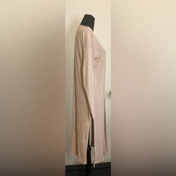 Forever 21- Cream pink long cardigan‎ size medium - Image 2