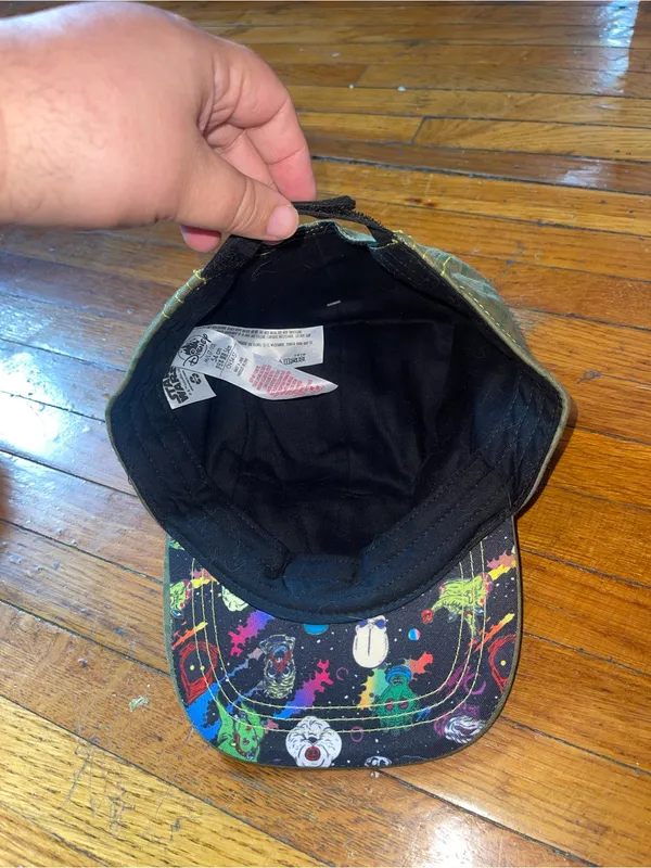 NWT Star Wars Olive Green Patterned Kids Cap wwith Colorful Logo (M/7-10) - Image 3