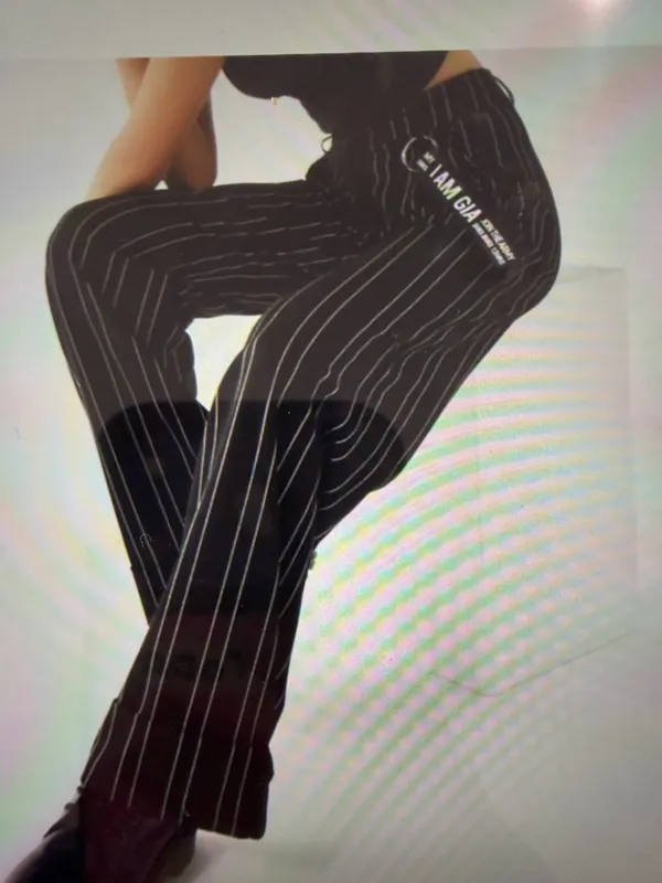 I.AM.GIA black stripe wide leg pants small - Image 11