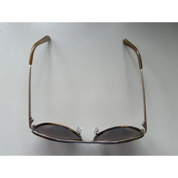 Quay All In Mini Aviator Sunglasses Gold Tortoise Brown Fade Beach Resort - Image 2