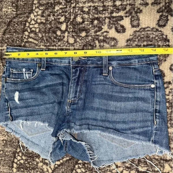 Paige Denim Women’s Size 24 Medium Blue Wash Jimmy Jimmy Cut Off Jean Shorts - Image 7